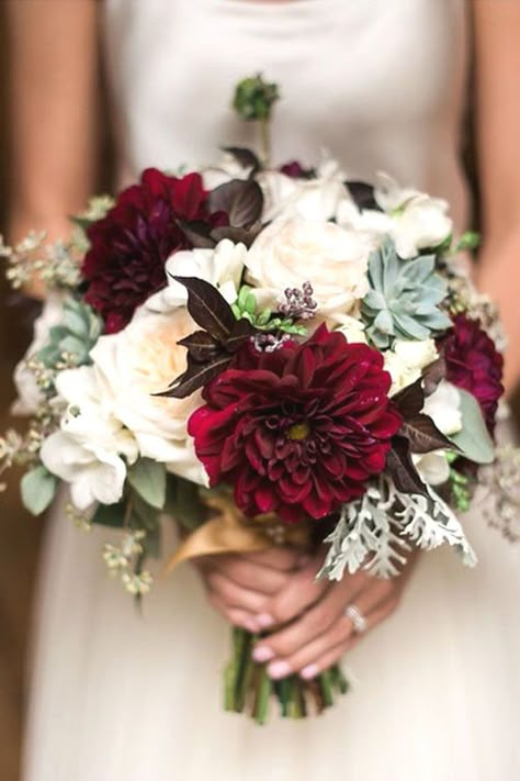 Burgundy Dahlia, Blush Bridal Bouquet, Peonies Wedding, Bridal Bouquet Fall, Maroon Wedding, Boda Mexicana, Dusty Miller, Fall Wedding Bouquets