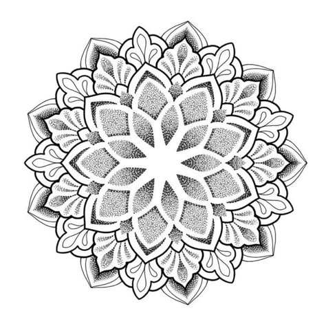 Dotted Mandala Tattoo Design, Mandala Tattoo Drawing Design, Mandala Leaf Design, Black And White Mandala Tattoo, Large Mandala Tattoo, Ornamental Geometric Tattoo, Healing Mandala Tattoo, Dotted Mandala Tattoo, Mandala Tattoo Pattern