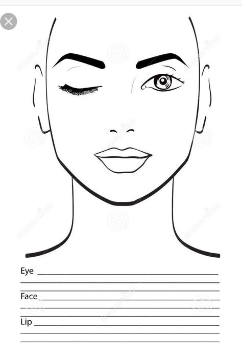 Blank Face Chart, Face Template Makeup, Face Chart Makeup, Mac Face Charts, Blank Face, Makeup Charts, Face Charts, Face Template, Makeup Face Charts