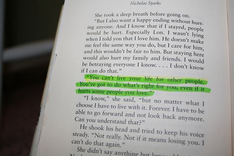 Nicholas Sparks Quotes, Favorite Book Quotes, Nicholas Sparks, The Notebook, Inspirational Quote, Movie Quotes, Book Quotes, Cool Words, Words Quotes