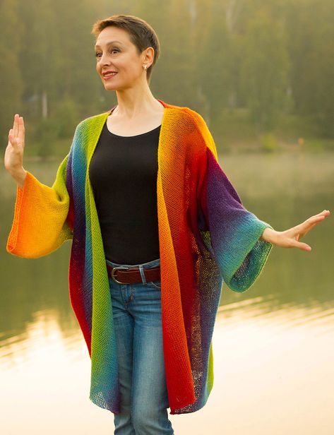 Ravelry: No Cardigan by ToBeStudio Oversize Cardigan Knitting Pattern, Coat Crochet, Women Winter Coat, Geometric Cardigan, Oversize Cardigan, Cardigan Plus Size, Cardigan Design, Knitting Needles Sizes, Rainbow Sweater