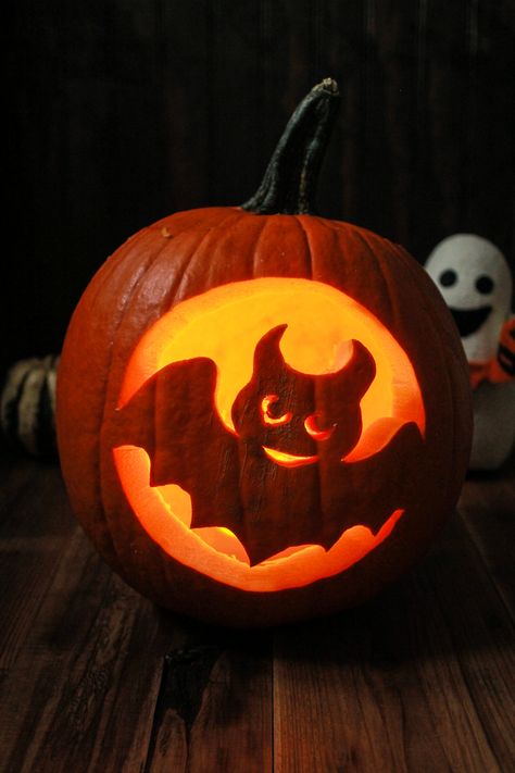 Pumpkin Carving and Preserving | Lilies and Loafers Pumpkin Carving Bat, Preserve Pumpkins, Unique Pumpkin Carving, Funny Pumpkin Carvings, Unique Pumpkin Carving Ideas, Pumpkin Masters, Scary Pumpkins, Pumpkin Carving Stencils Free, Pumpkin Cravings