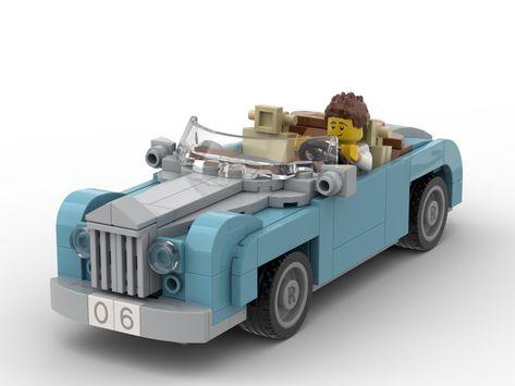 LEGO IDEAS - Build a Vintage car to cruise the streets of LEGO® Modular Buildings! - 1960s Classic Convertible Lego Modular Buildings, Lego Hacks, Lego Poster, Classic Convertible, Lego Modular, Car Hd, Cars Vintage, Foose, Modular Building