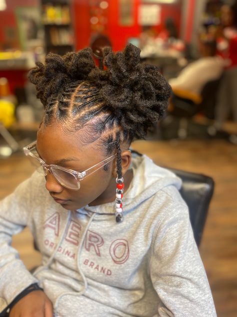 Loc Hairstyles For Girls Kids, Lil Girl Loc Styles, Little Black Girls Loc Styles, Loc Styles For Girls Kids, Dreadlock Hairstyles For Kids, Kids Loc Styles Daughters, Loc Hairstyles For Kids, Kids Locs Styles Daughters, Kids Dreads Hairstyles