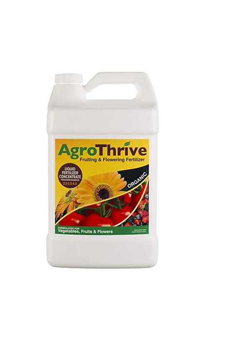 AgroThrive Organic Fertilizer - Fruiting & Flowering (1 Gal)  #fertilizer Organic Liquid Fertilizer, Primitive Survival, Survival Gardening, Survival Life Hacks, Heirloom Vegetables, Fruit Flowers, Liquid Fertilizer, Organic Fertilizer, Organic Vegetables