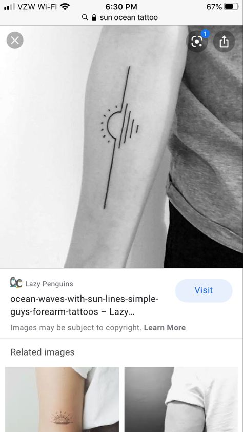 Lake Life Tattoo, Lake Tattoo Simple, Lake Tattoo Ideas, Simple Beach Tattoo, River Tattoo, Lake Tattoo, Beach Tattoo, Tattoo Simple, Stick And Poke