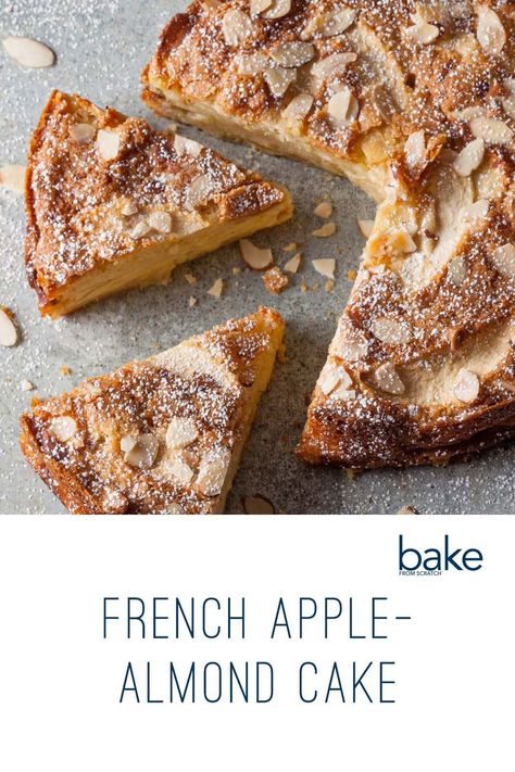 Apple Cake With Almond Flour, Apple And Almond Cake, Cherry And Almond Cake, French Apple Cake, Cake Apple, Cake Mug, Apple Dessert, Almond Flour Recipes, Cherry Almond