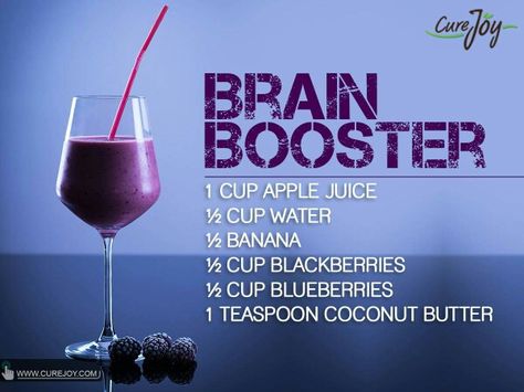 Brain booster smoothie Jim Kwik Brain Smoothie, Brain Smoothie Recipes, Brain Booster Smoothie, Brain Diet, Brain Healing, Fruits Juice, Boost Drink, Improve Your Memory, Ways To Be Healthier