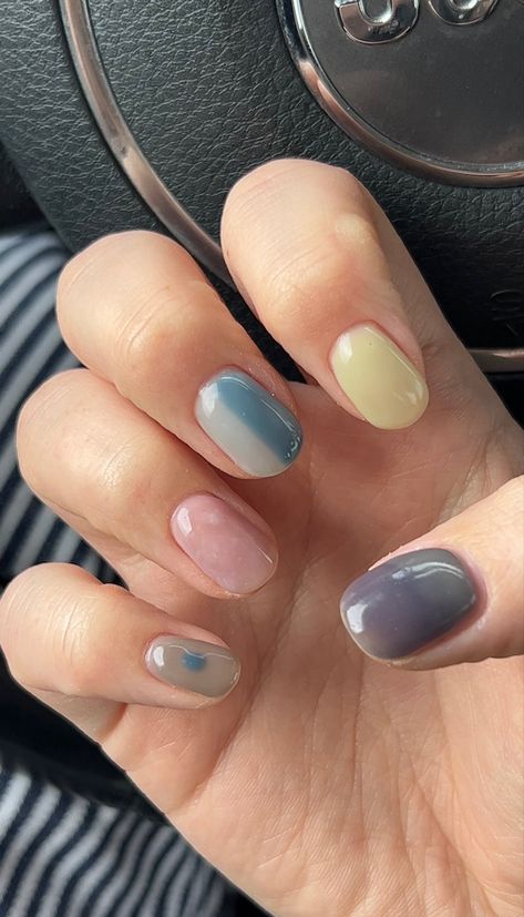 Jelly Spring Nails, Jelly Bean Nails, Spring Jelly Nails, Milky Gel Nails, Gel Nails Spring, Nails Spring, Jelly Nails, Jelly Bean, Granola Girl