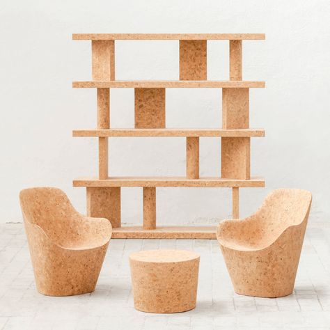 Dezeen's top 10 innovative materials of 2019 Cork Furniture, Wine Bottle Corks, Jasper Morrison, Bottle Corks, Mobile Bar, Minimalist Furniture, Eco Design, Green Design, British Design