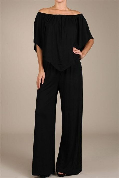 #ad Top Seller for Chatoyant Black 4 Way Convertible Top Jumper Large, Fashion Jumpsuits Convertible Jumpsuit, Bell Pants, Convertible Top, Bride Clothes, Jumpsuit Fashion, Mother Of The Bride Dresses, Look Fashion, Bell Bottoms, Evening Wear