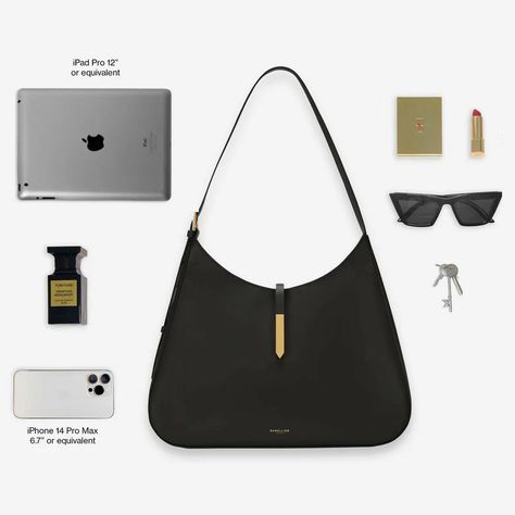 DeMellier | The Large Tokyo Bag Sleek Logo, Luxury Packaging, Monogrammed Items, Children In Need, Gold Logo, Leather Working, Hobo Bag, Cowhide Leather, Mocha