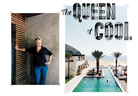 Liz Lambert hotels have a stunning, often imitated, style. But how did she come up with her most iconic ideas? Well, we asked her. Bunkhouse Hotels, Liz Lambert, Austin Motel, Hotel San Jose, Lake Flato, Acapulco Chair, Texas Monthly, San Antonio River, Food History