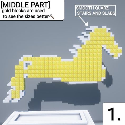 Minecraftbuilder.T.H. | This is a Tutorial of my Horse Statue. I hope this Minecraft Tutorial is easy enought! If you have any questions or Ideas write it in the… | Instagram Minecraft Horse Statue, Minecraft Shaders, Minecraft Horse, Minecraft Statues, Minecraft Pocket Edition, Minecraft Pe, Minecraft Survival, Minecraft Tutorial, Middle Parts