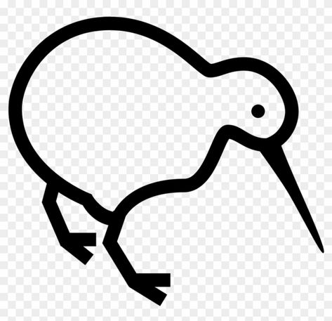 Kiwi Bird Drawing 40 Clipart - Nz Kiwi Bird Outline #1697771 Kiwi Bird Drawing Easy, Kiwi Outline, Kiwi Bird Drawing, Kiwi Bird Tattoo, Bird Outline Tattoo, Image Kiwi, Bird Outline, Kiwi Bird, Flightless Bird