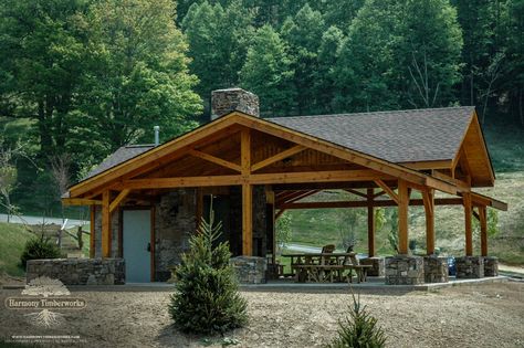 Pavilion With Bathroom, Pavillion Ideas, Pavillion Backyard, Outdoor Pavillion, Pavilion Ideas, Timber Frame Pavilion, Backyard Structures, Pavilion Plans, Colorado House