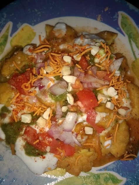 Papdi chaat Red Curry, Thai Red Curry, Vegetarian Recipes, Tacos, Pure Products, Ethnic Recipes