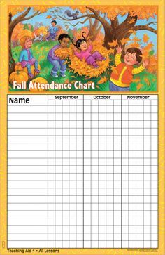 Fall Attendance Chart | BIL Preschool | Disciplr.com | https://disciplr Attendance Chart Ideas, Sunday School Attendance Chart, Classroom Attendance Chart, Attendance Ideas, Classroom Attendance, Attendance Chart, Class Board, Sunday Prayer, Children Ministry