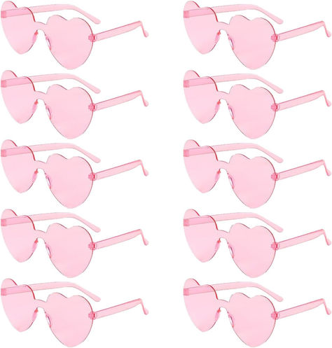 10pcs #heart #cute #trendy #vday #galentines #glasses #pink #style #fashion #love #party #cool #chic Bachelorette Party Glasses, Bachelorette Party Sunglasses, Bachelor Party Favors, Novelty Sunglasses, Heart Shaped Glasses, Party Photoshoot, Heart Glasses, Party Sunglasses, Shaped Sunglasses