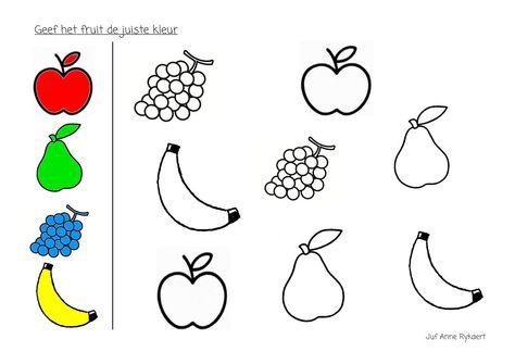 Thema Fruit, Kids Worksheets Preschool, Math Activities Preschool, Very Hungry Caterpillar, Themed Crafts, Free Printable Coloring Pages, Preschool Learning, Worksheets For Kids, Kindergarten Activities