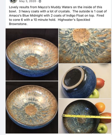 Abalone Glaze Combinations, Muddy Waters Glaze Combinations, Muddy Waters Glaze, Pottery Hobby, Mayco Glaze, Glaze Layering, Ceramic Glazing, Clay Vases, Glaze Combinations