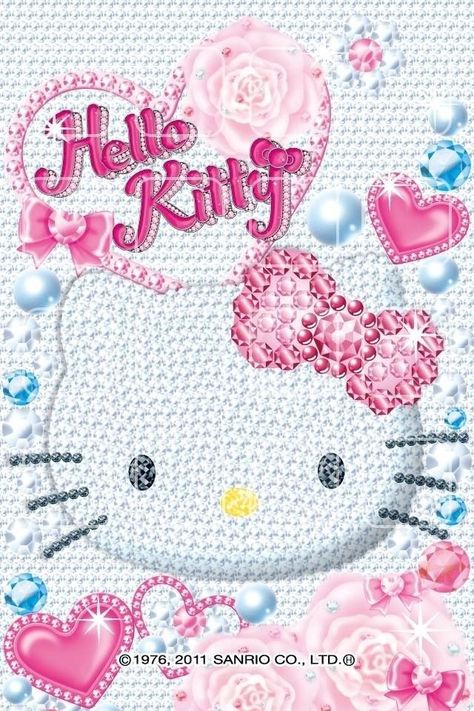 Hello Kitty Vans, Ipod Wallpaper, 헬로키티 배경화면, Hello Kitty Imagenes, Charmmy Kitty, Hello Kitty Images, Bling Wallpaper, Kitty Images, Kitty Drawing