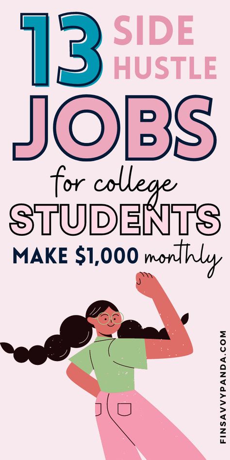 Kiss student debt goodbye with these ideas to make money online! Perfect for college students, these work-from-home side hustles can turn into a full-time income. Earn extra money without leaving your dorm room. From freelance gigs to innovative online jobs, find the perfect way to balance studies and earnings. Start today! Online Work For Students, Make Money In College, College Job, College Money, Etsy Promotion, Earn Money Online Fast, Ideas To Make Money, Student Jobs, Ways To Make Extra Money