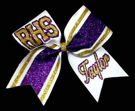 The ULTIMATE Custom Glitter Monogrammed Cheer Bow Cheer Uniform, Custom Bows, Cheer Team, Cheer Bow, Custom Glitter, Metallic Fabric, Cheer Bows, Team Name, Color Samples