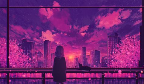 ArtStation - Blooming hope , Elizabeth Miloecute Building Scenery, Cloud City, Sakura Tree, 8k Wallpaper, Anime Artwork Wallpaper, Wallpaper Online, Original Wallpaper, Wallpaper Free Download, Anime Scenery Wallpaper