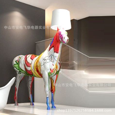 Malaysia floor lamp moooi horse ornaments colored lantern floor lamp lighting manufacturers Horseheadnew model led light-in Floor Lamps from Lights & Lighting on Aliexpress.com | Alibaba Group Chandelier Sculpture, Floor Ornaments, Horse Lamp, Lantern Floor Lamp, Boutique Decor, Horse Ornaments, Futuristic Interior, Equestrian Gifts, Pendant Ceiling Lamp