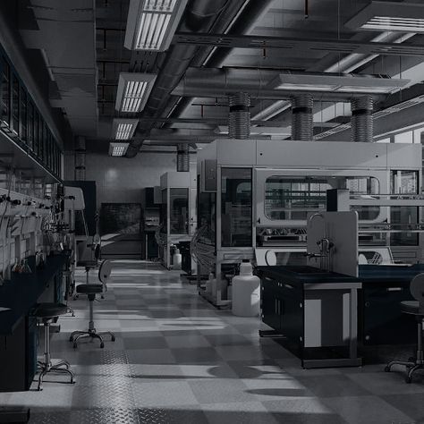 Lab Aesthetic Science Dark, Lab Testing Aesthetic, Pharmaceutical Science Aesthetic, Dark Scientist Aesthetic, Science Lab Aesthetic Dark, Abandoned Science Lab, Government Experiment Aesthetic, Dark Laboratory Aesthetic, Toxicology Aesthetic