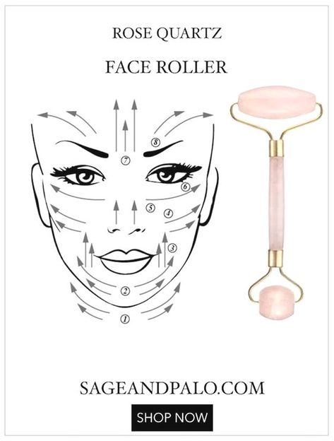 Rose Quartz Face Roller, Quartz Face Roller, Haut Routine, Facial Tools, Beauty Hacks Skincare, Face Tips, Neck Exercises, Glowing Face, Facial Exercises