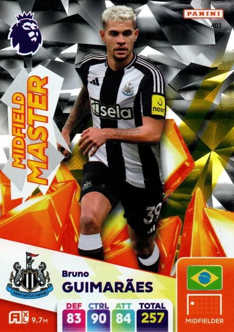 ⚽ Elevate your game with the Panini Premier League Adrenalyn XL 2024/2025 trading card featuring Bruno Guimaraes, the midfield master! 🌟🔥 Collect this exclusive card from the 2023 season now! #Panini #PremierLeague #Football #Collectibles #TradingCard Adrenalyn Xl, Newcastle United, Trading Card, Newcastle, Premier League, Trading Cards, The Unit, Football, Collectibles