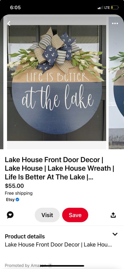 House Front Door, Front Door Decor, House Front, Lake House, Door Decorations, Beach House, Life Is Good, Front Door