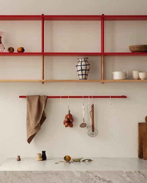 All Posts • Instagram Modular Shelf, Modular Shelving System, Bedroom Wall Units, Three Primary Colors, Shelving Design, Shelf System, Wood Scraps, Modular Shelving, Wood Finishes