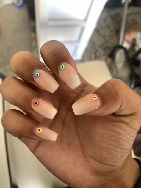 #nails #evileye #love #nailart #naildesigns #ombrenails #shortnails #shortnaildesigns #goals #beautiful #baddienails Evil Eye Nails, Eye Nails, Short Nail Designs, Ombre Nails, Short Nails, Evil Eye, Art Ideas, Follow Me, Nail Designs