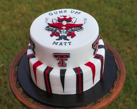 Tech Cake Ideas, Texas Tech Cake, Wedding Shower Cakes, Graduation Party Planning, Texas Tech University, Cake Central, Texas Tech Red Raiders, Chocolate Filling, Texas Tech