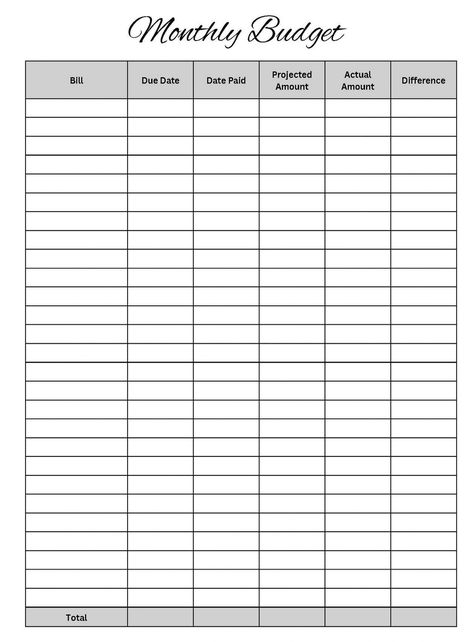 Keep your finances organized with this Printable Budget Worksheet from Townehouse Digital. Basic, straightforward design & detailed layout to keep you on track and help you reach your financial goals. Print or fill out the pdf form on your device. #Trends #Importance #of #Planner #Budget #Key #The #to #HomeTrends #Ideas #a #Inspiration #Inspo #Your #Financial #Success Financial Budget Planner, Printable Budget Worksheet, Budget Worksheet, Monthly Budget Printable, Printable Budget, Financial Budget, Saving Money Budget, Finance Organization, Budgeting Worksheets