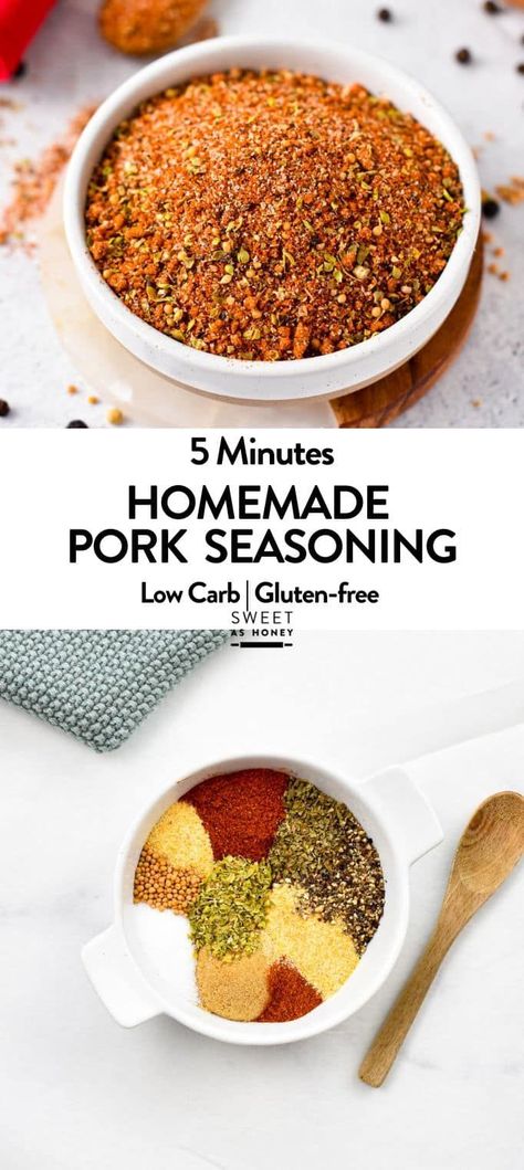 This Pork Seasoning recipe is the best way to add flavors to any piece of pork, like pork chops, pork tenderloins, or pork roast Pork Seasoning Recipe, Best Roast Pork, Pork Roast Seasoning, Roast Seasoning, Pork Chop Seasoning, Pork Tenderloins, Best Roast, Pork Marinade, Pork Seasoning