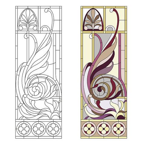 106,200+ Art Nouveau Stained Glass Patterns Illustrations, Royalty-Free Vector Graphics & Clip Art - iStock Art Deco Stained Glass, L'art Du Vitrail, Design Art Nouveau, Window Stained, Art Glass Jewelry, زجاج ملون, Motif Art Deco, Glass Painting Designs, Glass Window Art