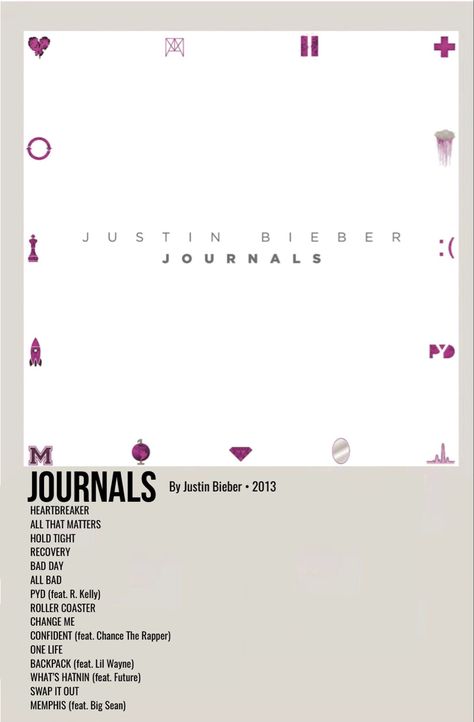 minimal polaroid album cover poster for journals by justin bieber Justin Bieber Album Poster, Polaroid Walls, Polaroid Album Cover, Justin Bieber Album Cover, Justin Bieber Poster, Justin Bieber Albums, Justin Bieber Music, Polaroid Album, Justin Bieber Selena Gomez