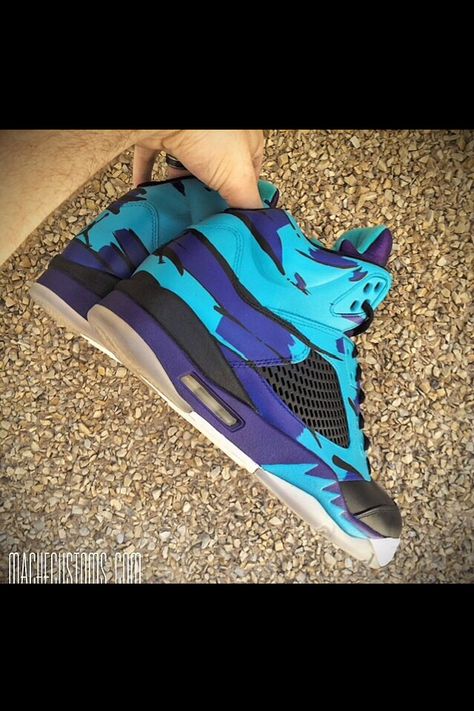 Aqua on the all over fives Aqua 5s, Sunflower Vans, Custom Sneakers Nike, Sneaker Art, Shoe Closet, Custom Sneakers, Nike Huarache, Shoe Store, Custom Shoes