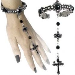 Alchemy Gothic Jewelry, Estilo Punk Rock, Gothic Bracelet, Alchemy Gothic, Goth Jewelry, Rosary Bracelet, Dope Jewelry, Estilo Punk, Funky Jewelry