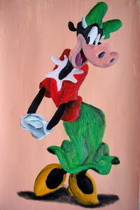 Clarabelle Cow, Minnie Mouse Coloring Pages, Walt Disney Animation Studios, Goofy Pictures, Mickey Mouse Clubhouse, Mickey Mouse And Friends, Oil Paints, A4 Paper, Disney Animation