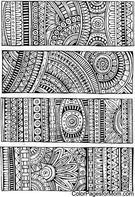 Advanced Mandala Art, Zantangle Art, Doodle Page, Mandala Doodle, Coloring Pages Inspirational, Coloring Bookmarks, Doodle Art Drawing, Mandala Design Pattern, Mandala Art Lesson