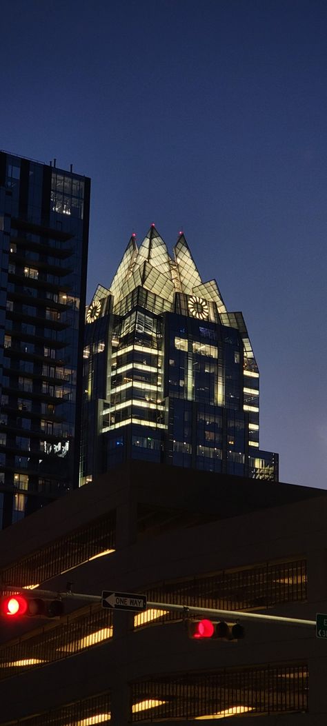 Austin buildings at night Austin Texas At Night, Austin Texas Aesthetic Night, Austin Texas Aesthetic, Buildings At Night, Texas Aesthetic, Downtown Austin Texas, Michael Roberts, Ut Austin, Downtown Austin