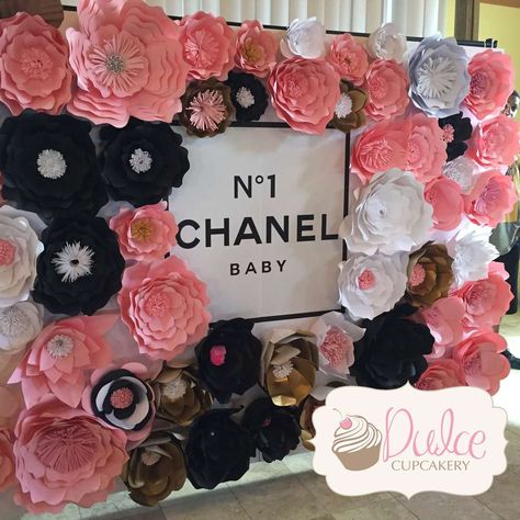 Chanel Baby Shower Party Ideas | Photo 6 of 20 Coco Chanel Birthday Party, Chanel Bridal Shower, Chanel Baby Shower, Coco Chanel Party, Chanel Birthday Party, Chanel Birthday, Trendy Baby Shower Themes, Chic Birthday Party, Chanel Party