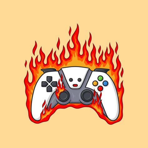 Gaming Painting Ideas, Gamer Drawings, Gamer Illustrations, Video Game Illustration, Controller Drawing, Gaming Drawing, Game Controller Art, Gaming Illustration, Cricut Expression Projects