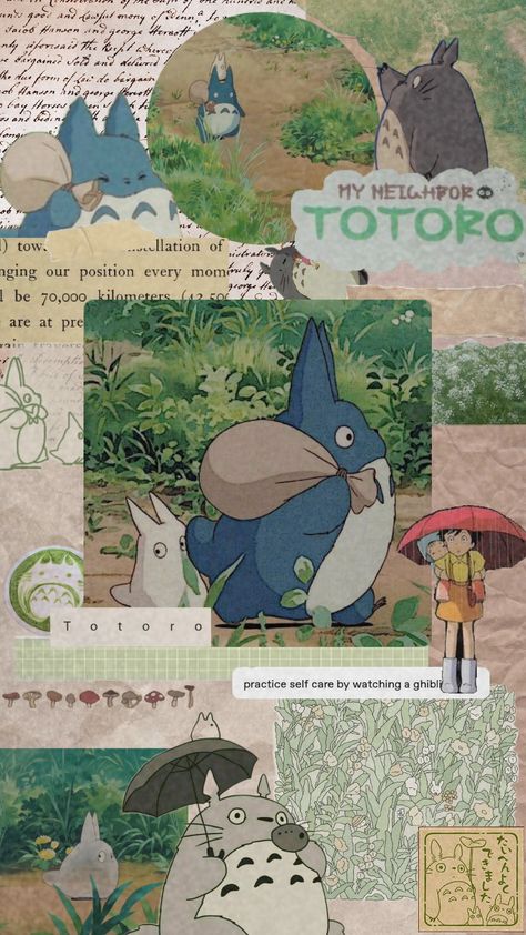 Totoro Wallpaper, Cute Backrounds, My Neighbour Totoro, Japanese Wallpaper Iphone, Studio Ghibli Background, Future Wallpaper, Cat Background, Ghibli Artwork, Studio Ghibli Art