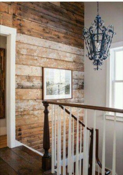 Wonderful raw wood shiplap wall. Decoration Inspiration, Country House Decor, Remodel Bedroom, Ship Lap Walls, Country Home Decor, Style At Home, Cool Stuff, My New Room, Wooden Wall